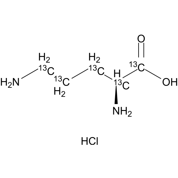 L-Ornithine-1,2,3,4,5-13C5 hydrochloride (L-Ornithine hydrochloride-13C5) 943962-21-8